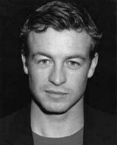 Simon Baker black and white poster