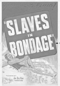 Slaves In Bondage black and white poster