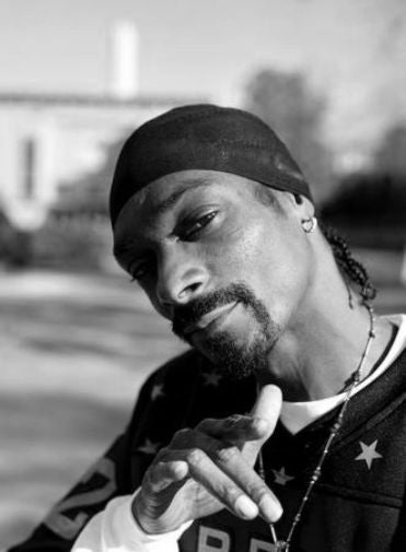 Snoop Dogg black and white poster