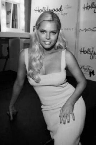Sophie Monk black and white poster