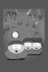South Park black and white poster