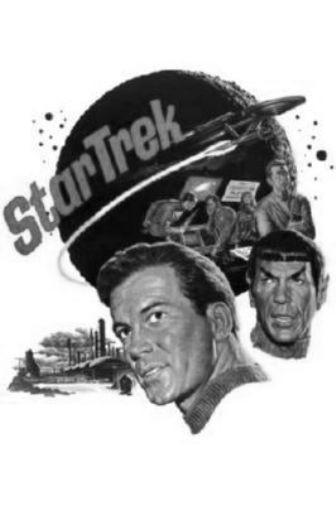 Star Trek Tos black and white poster