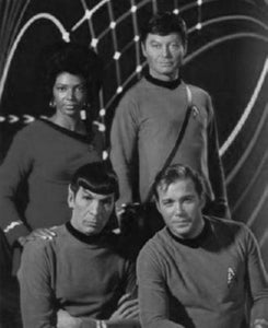 Star Trek Tos black and white poster