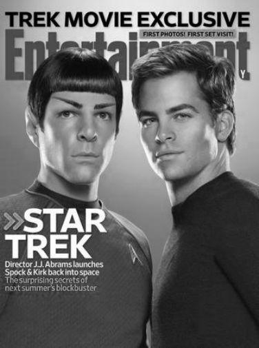 Star Trek black and white poster