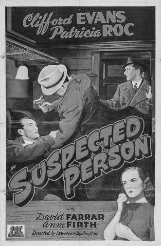 Suspected Person black and white poster