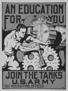 War Propaganda black and white poster