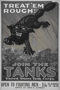 War Propaganda Poster Black and White Mini Poster 11"x17"