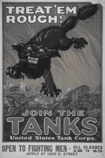 War Propaganda Poster Black and White Mini Poster 11