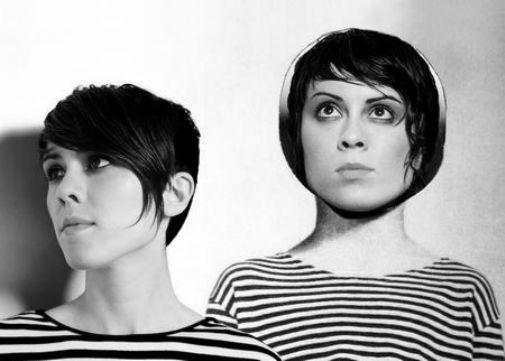 Tegan And Sara black and white poster