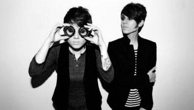 Tegan And Sara black and white poster