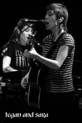 Tegan And Sara Poster Black and White Mini Poster 11"x17"