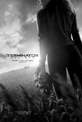 Terminator Genisys black and white poster
