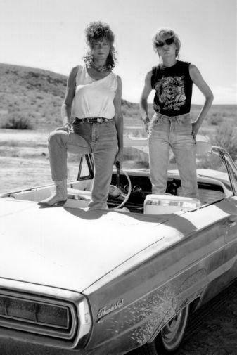 Thelma And Louise black and white poster