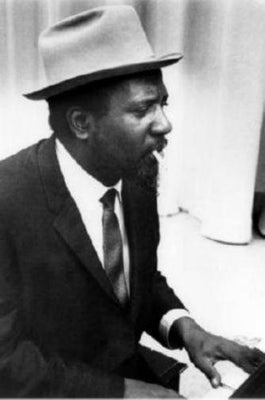 Thelonious Monk black and white poster