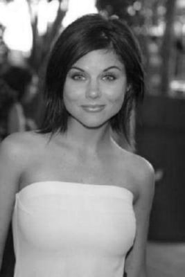 Tiffani Amber Thiessen black and white poster