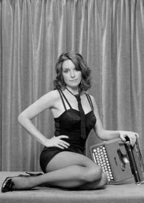 Tina Fey black and white poster