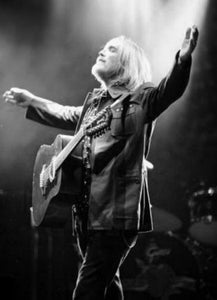 Tom Petty black and white poster