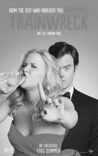 Trainwreck black and white poster