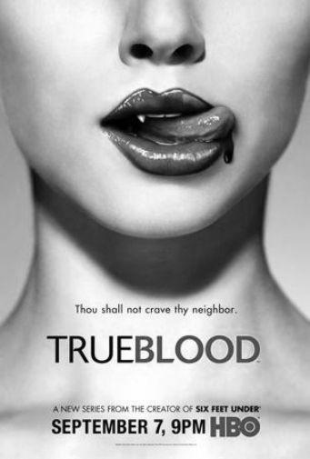 True Blood black and white poster