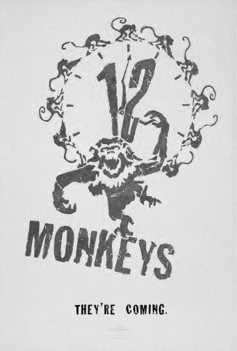 12 Monkeys Black and White Poster 24
