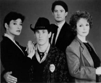 Twin Peaks black and white poster