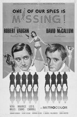 Man From Uncle black and white poster