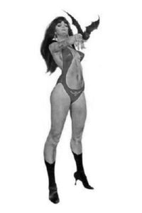 Vampirella black and white poster