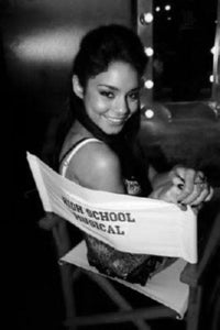 Vanessa Hudgens black and white poster