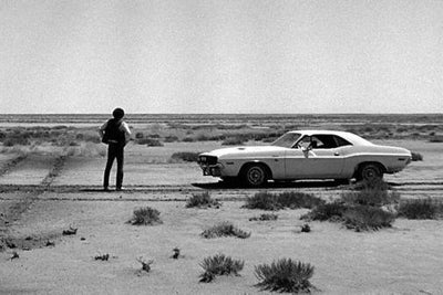 Vanishing Point black and white poster
