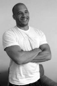 Vin Diesel black and white poster