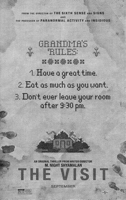 Visit The black and white poster