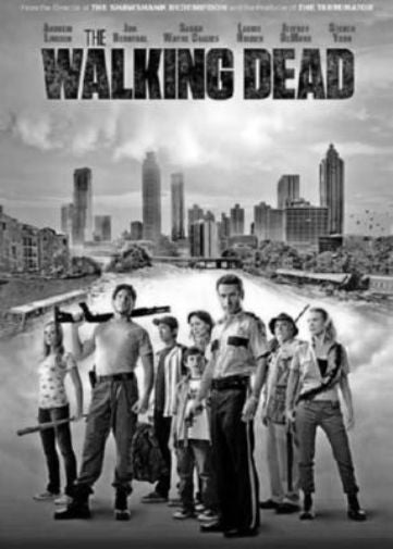 Walking Dead Poster Black and White Mini Poster 11"x17"