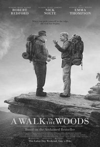 A Walk In The Woods black and white poster