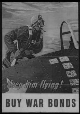 War Bonds black and white poster