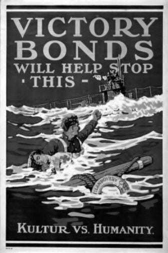 War Propaganda Poster Black and White Mini Poster 11