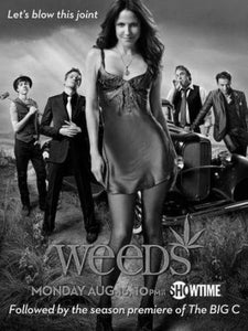 Weeds black and white poster