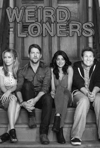 Weird Loners black and white poster