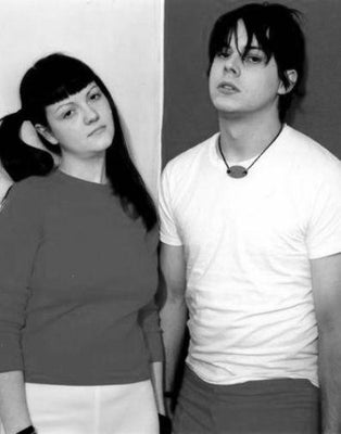 White Stripes black and white poster