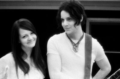 White Stripes black and white poster