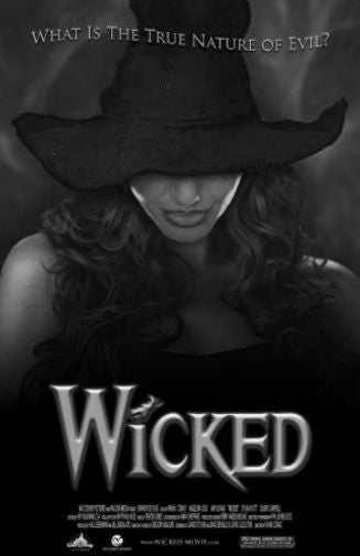 Wicked black and white poster