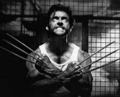 Hugh Jackman Poster Black and White Poster 27"x40" The Poster Depot