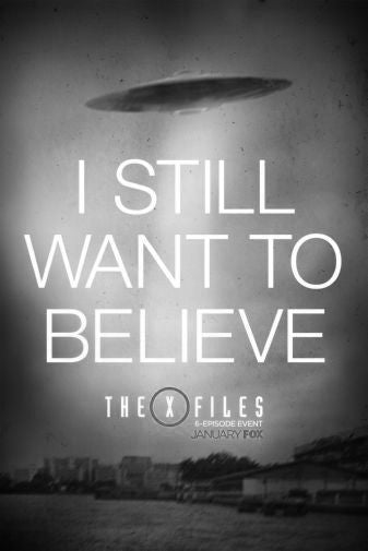 The XFiles Poster Black and White Mini Poster 11"x17"