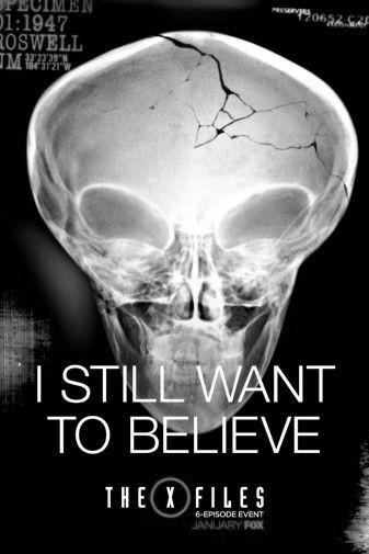 X-Files The black and white poster