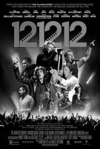 12 12 12 Concert Movie Black and White poster for sale cheap United States USA