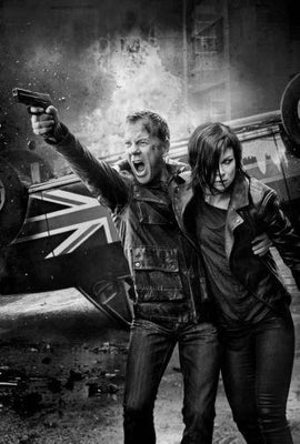 27 Live Another Day Poster Black and White Poster On Sale United States