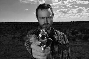 Aaron Paul Poster Black and White Poster 16"x24"