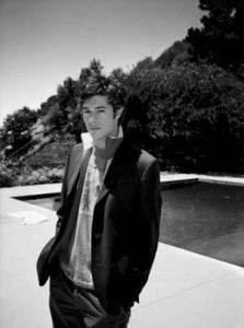 Adam Brody black and white poster