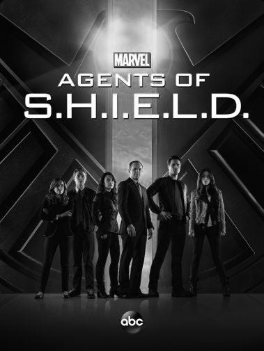 Agents Of Shield black and white poster