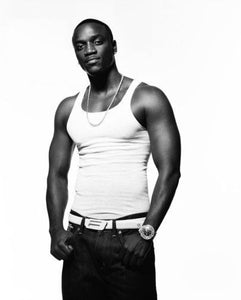 Akon Poster Black and White Mini Poster 11"x17"