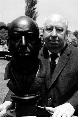 Alfred Hitchcock Poster Black and White Poster 16"x24"